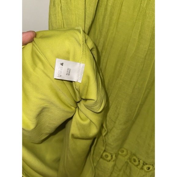 Indigo Rose lime green midi dress L(with imperfections) read description - Picture 14 of 16